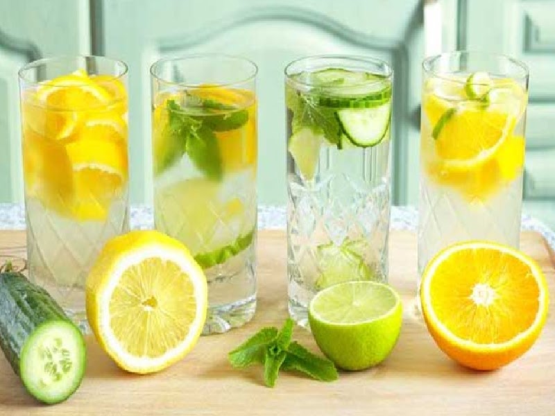 Infused water, citrus water, cucumber water, mint water, water, herb infused water
